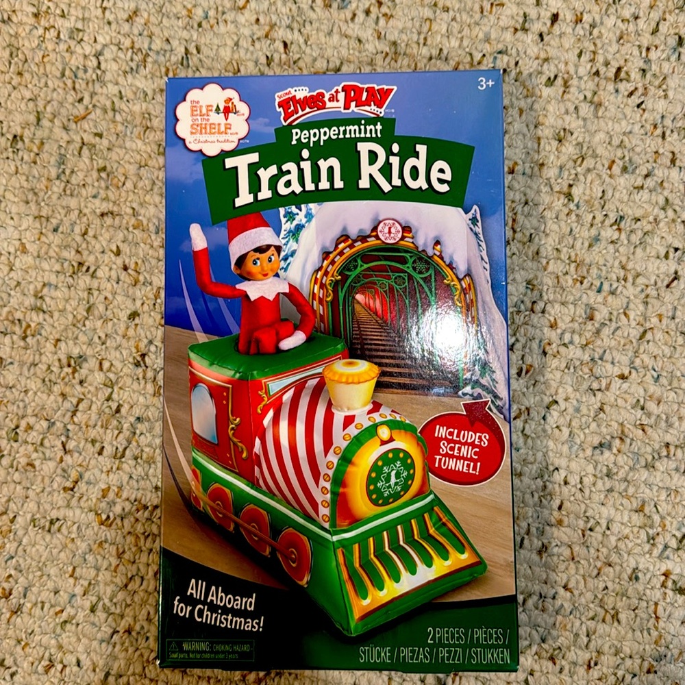 Elf on the Shelf Peppermint Train Ride